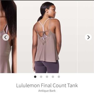 NWOT lulu Final Count Tank- size 6